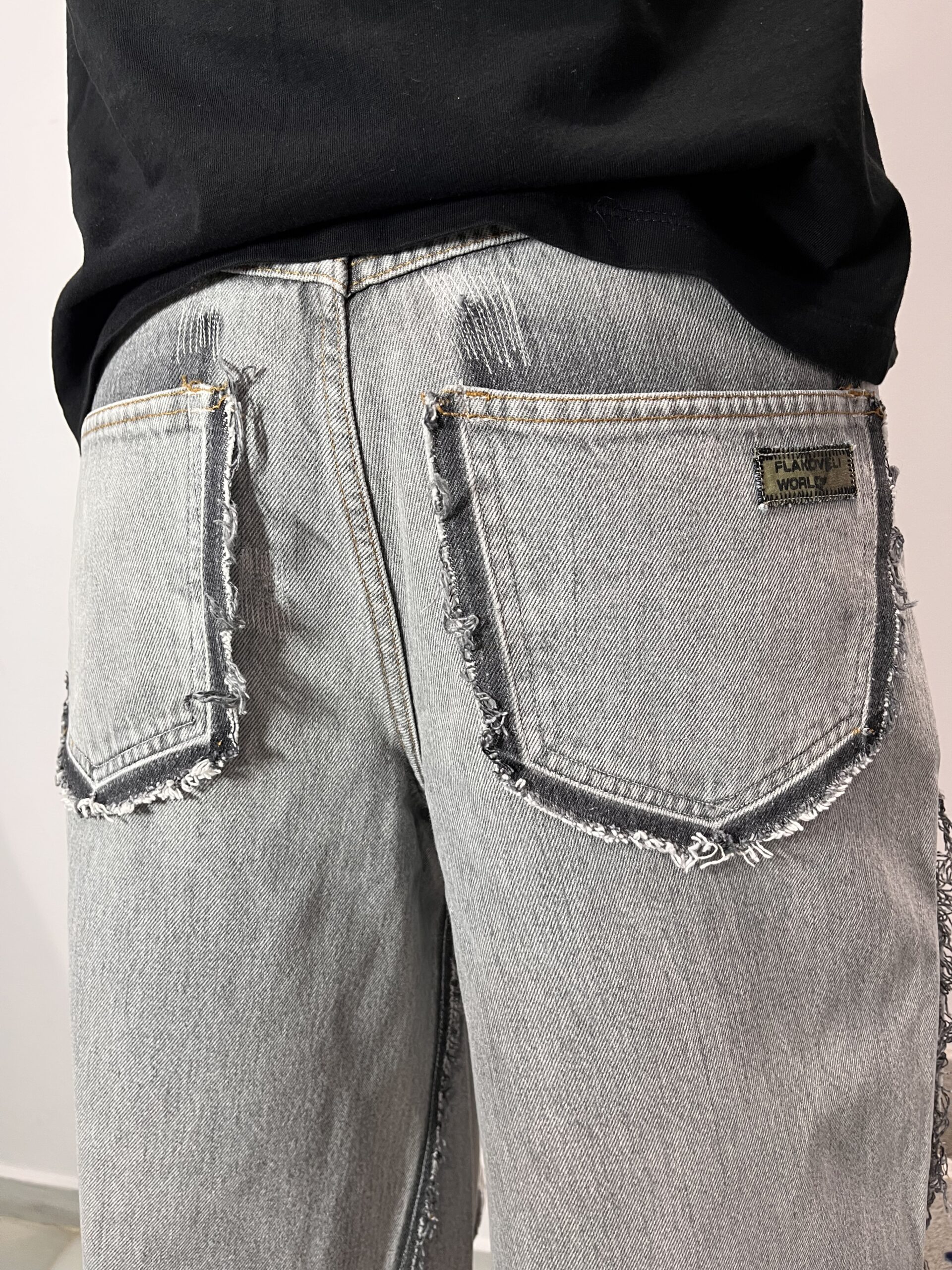 DESILACHAO WASHED GREY JORTS - Imagen 3