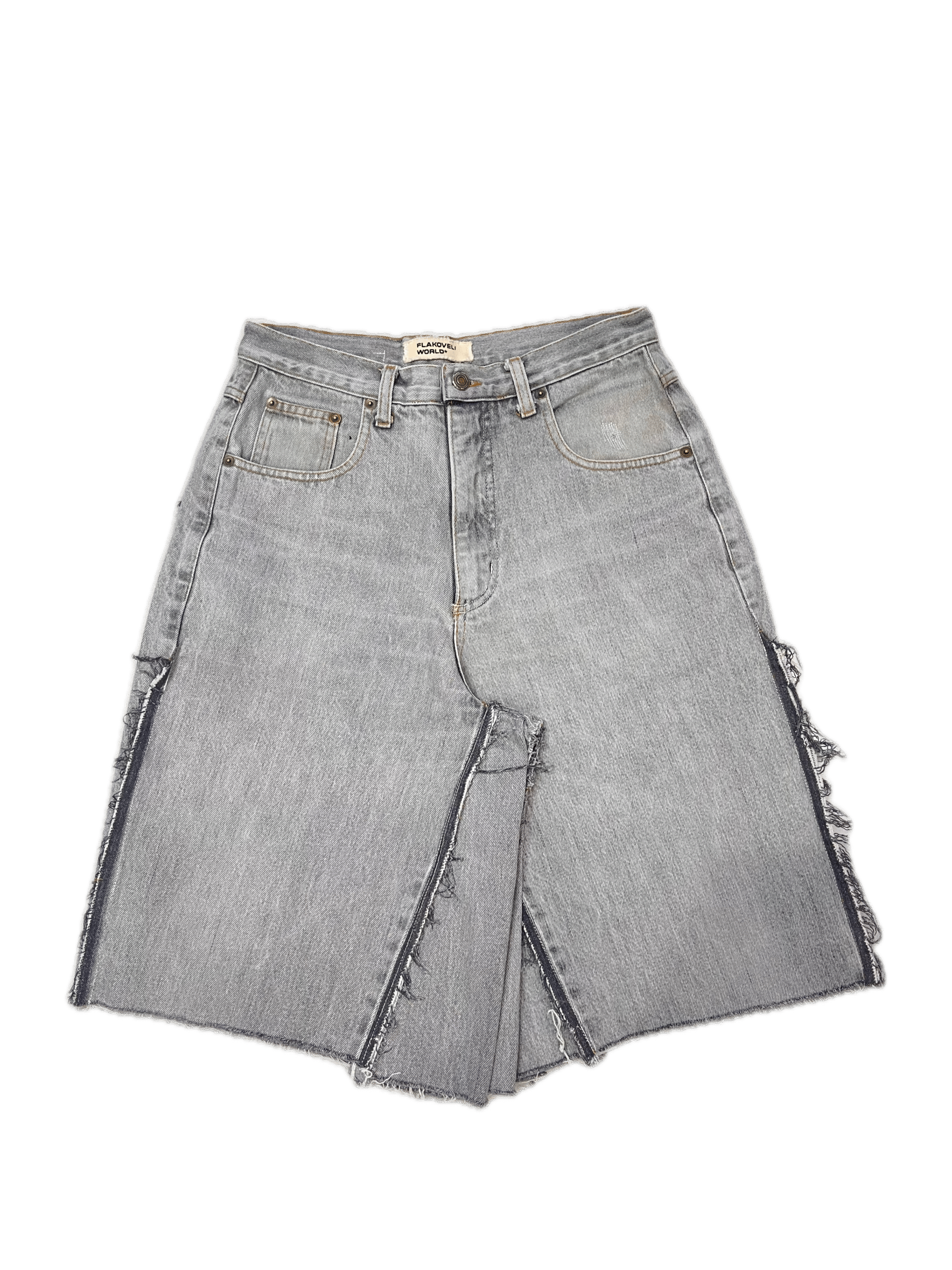 DESILACHAO WASHED GREY JORTS - Imagen 4