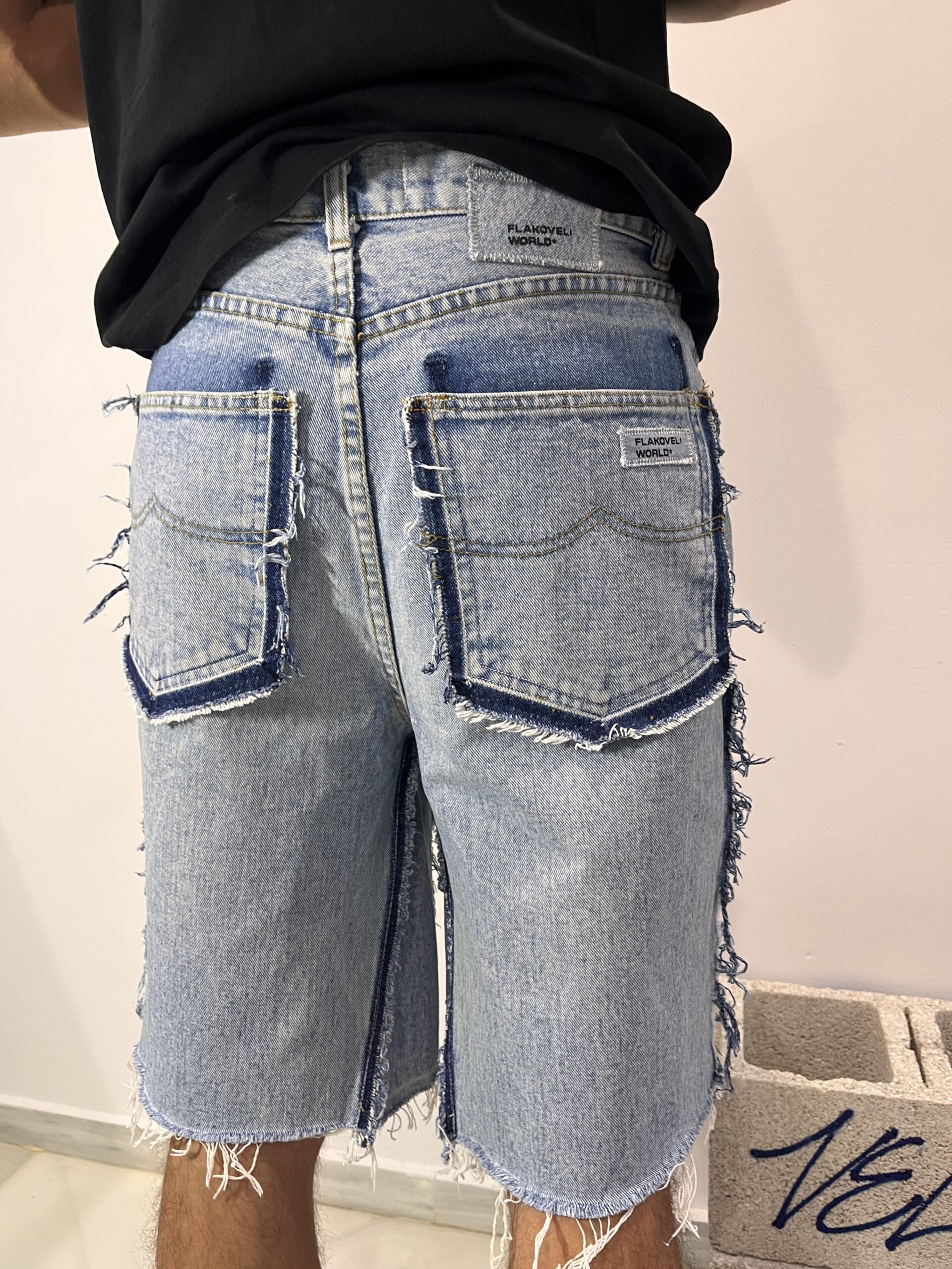 DESILACHAO WASHED BLUE JORTS - Imagen 5