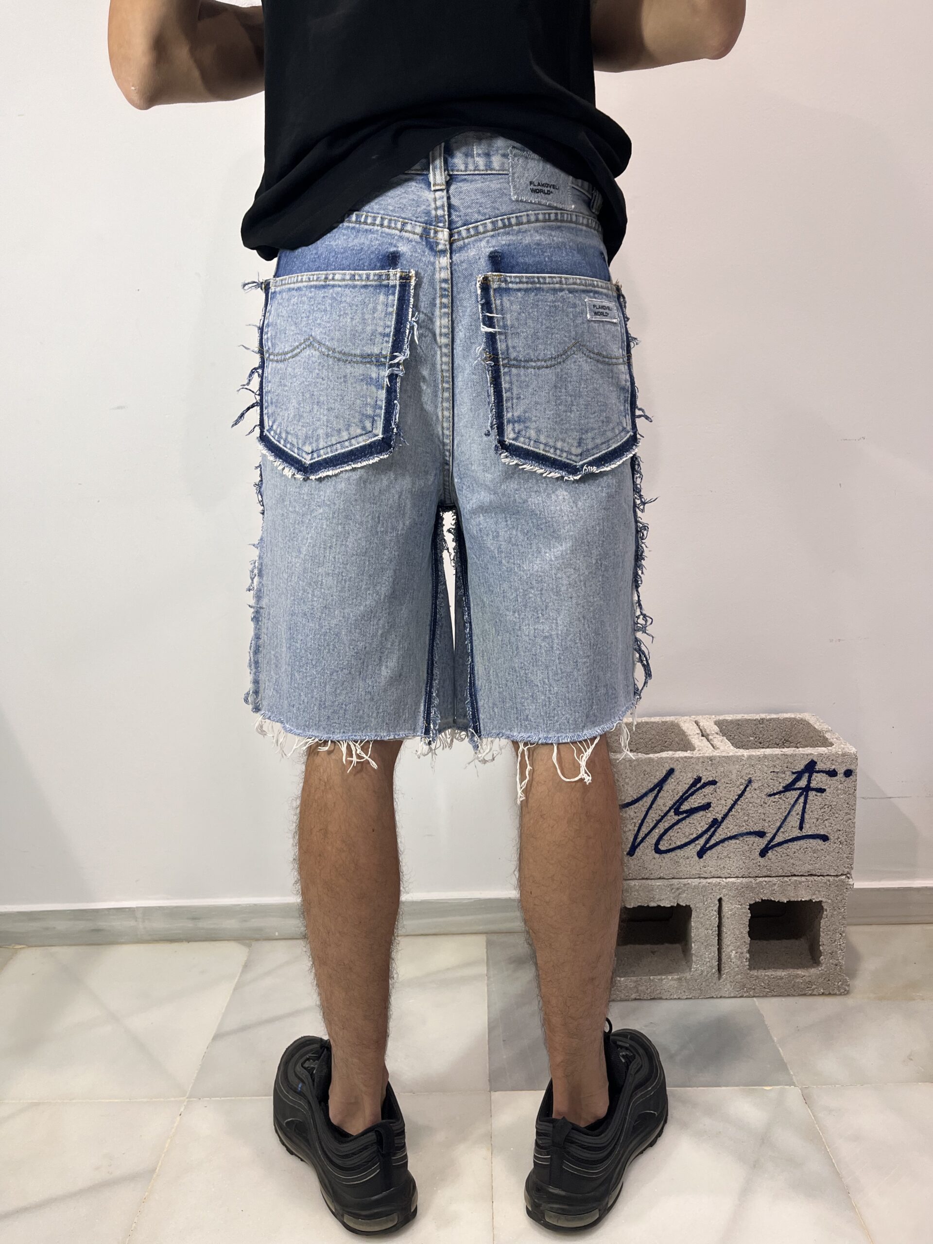 DESILACHAO WASHED BLUE JORTS - Imagen 2