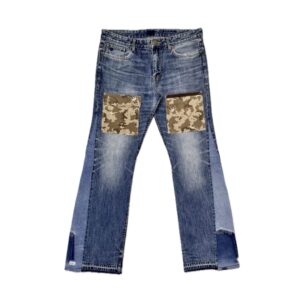 FLARE JEANS CAMO POCKETS