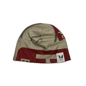 RED n BEIGE SPORT BEANIE